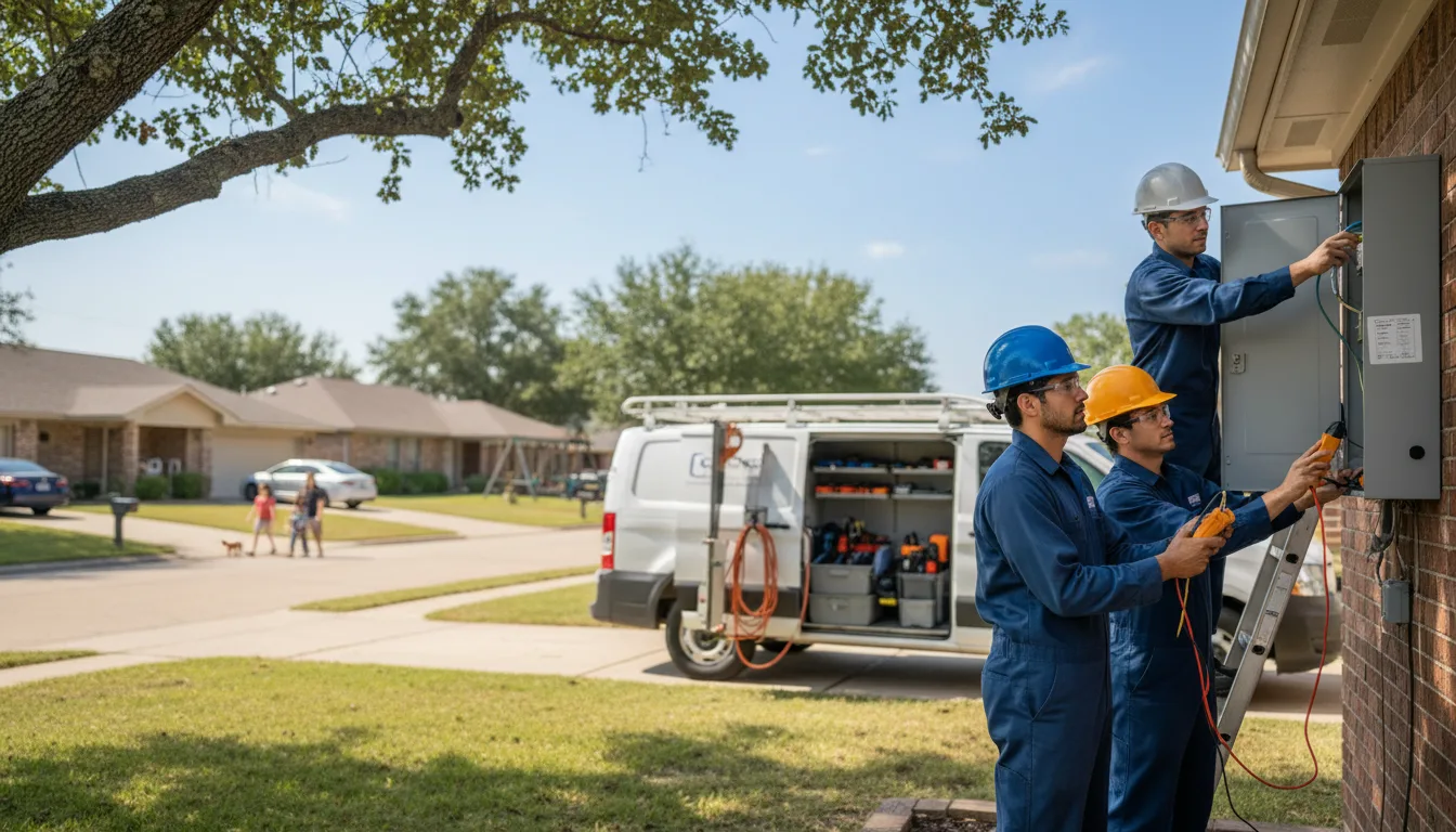 Certified electrician providing emergency electrical services in Crystal Lake, IA